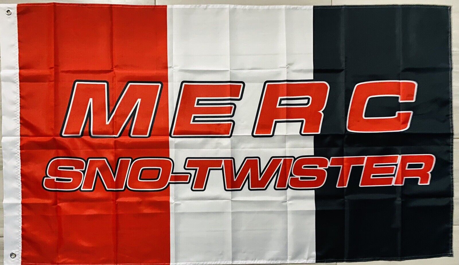 MERC MERCURY SNO TWISTER 3x5ft VINTAGE FLAG BANNER FLAG SNOWMOBILE GARAGE