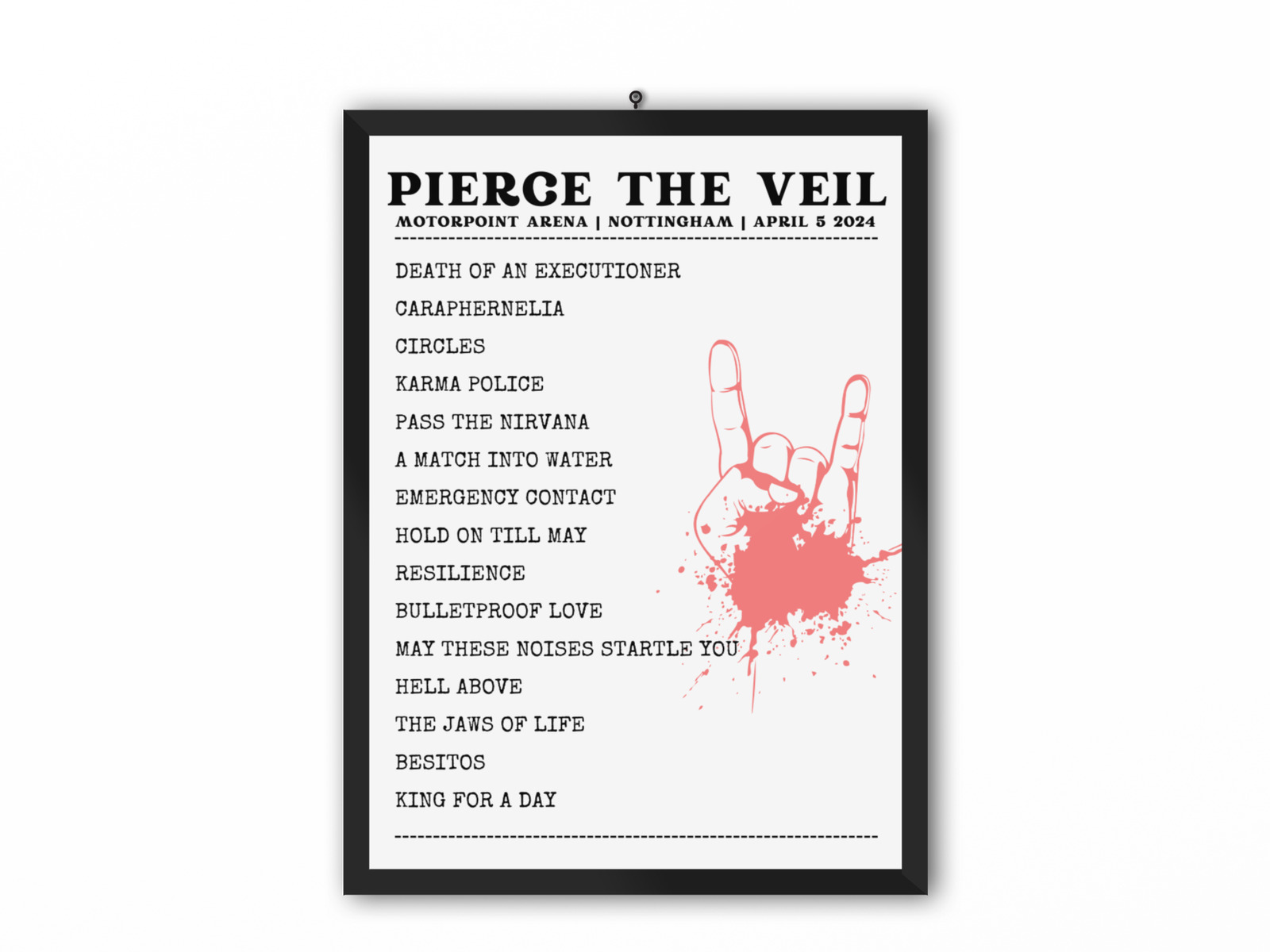 Pierce The Veil Nottingham April 5 2024 Setlist - Alternate