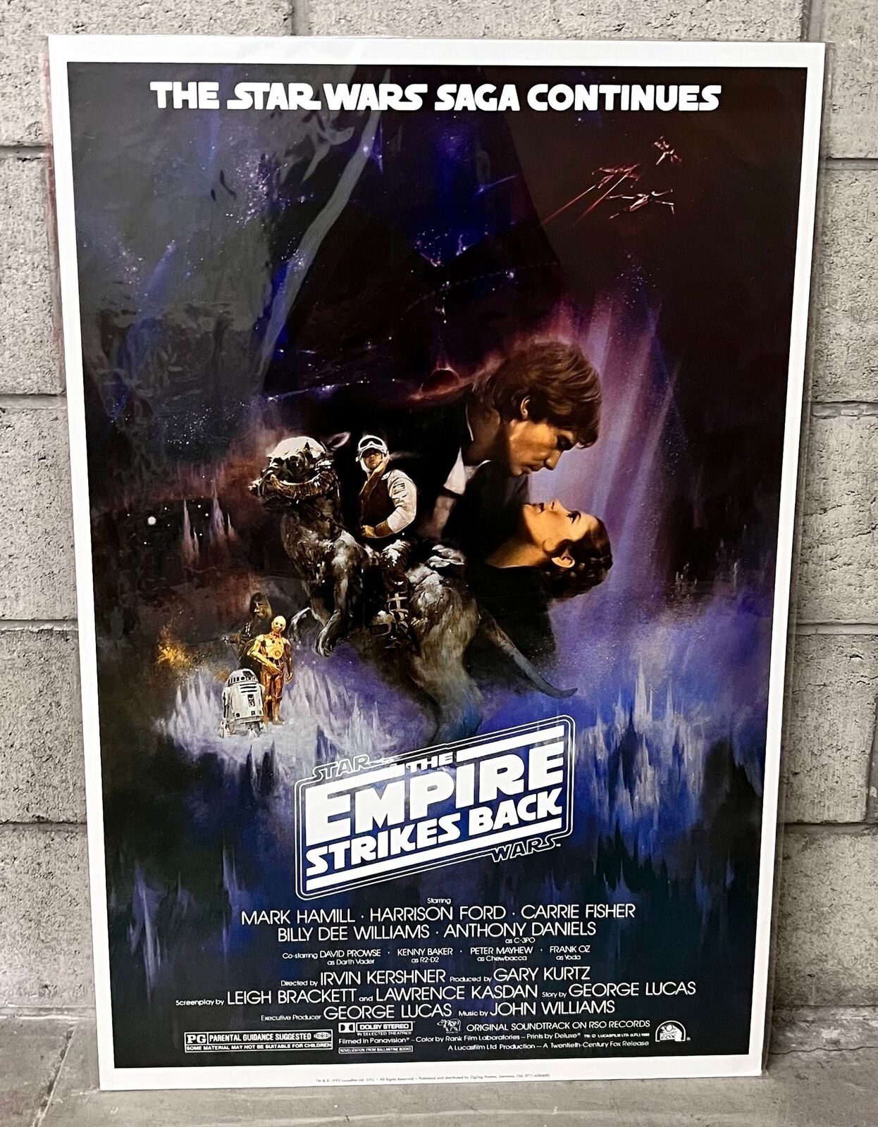 2005 Star Wars The Empire Strikes Back Movie Poster