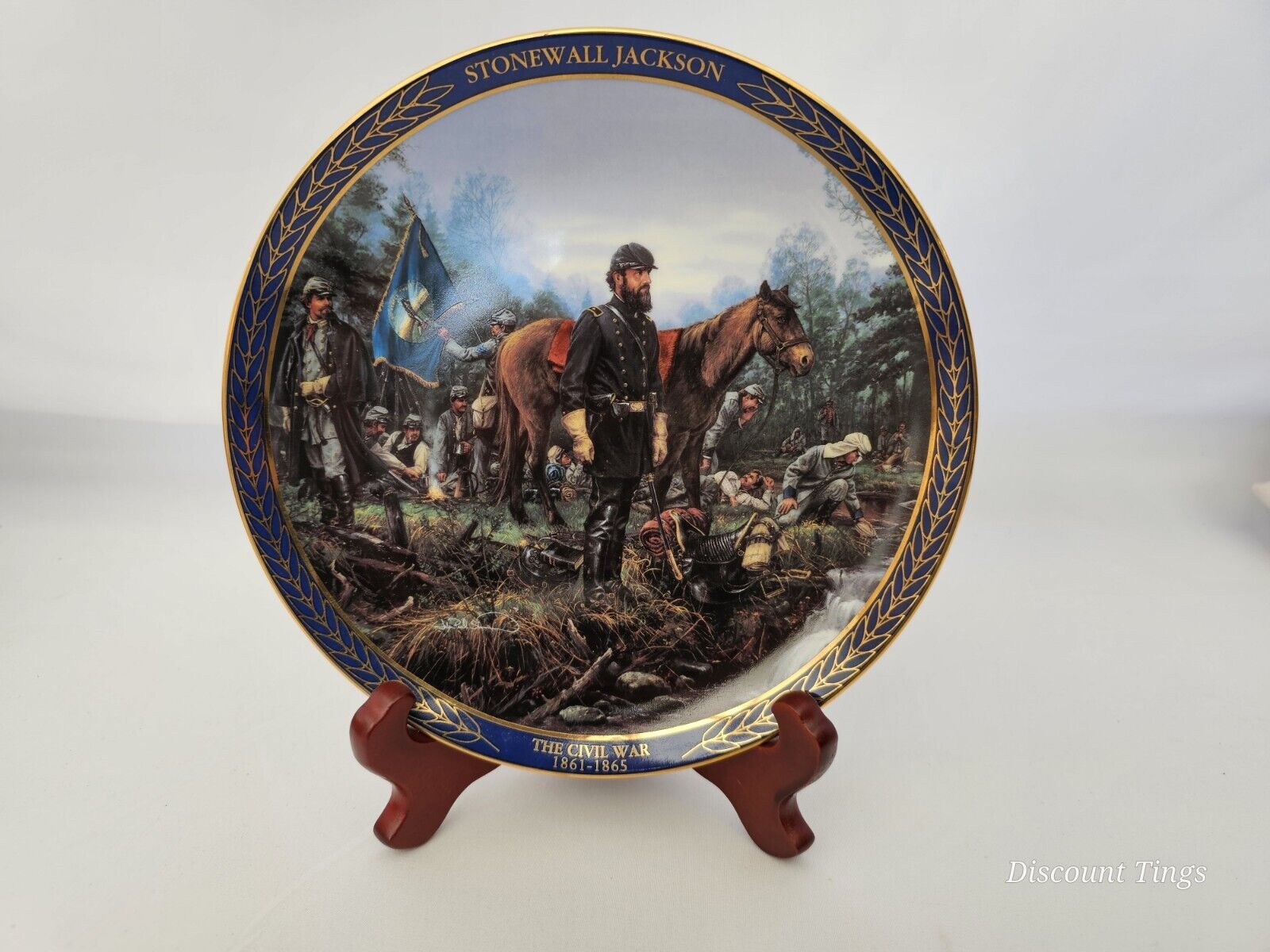 Stonewall Jackson Gallant Men Of The Civil War Bradford Exchange China Plate