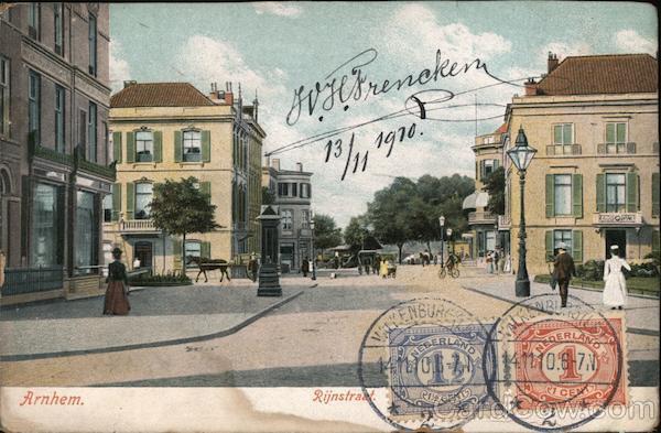 Netherlands Arnhem Rijnstraat Philatelic COF W.H. Frencken Postcard Vintage
