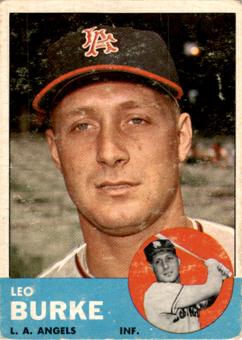 1963 Topps Baseball #249 Leo Burke Los Angeles Angels Rookie