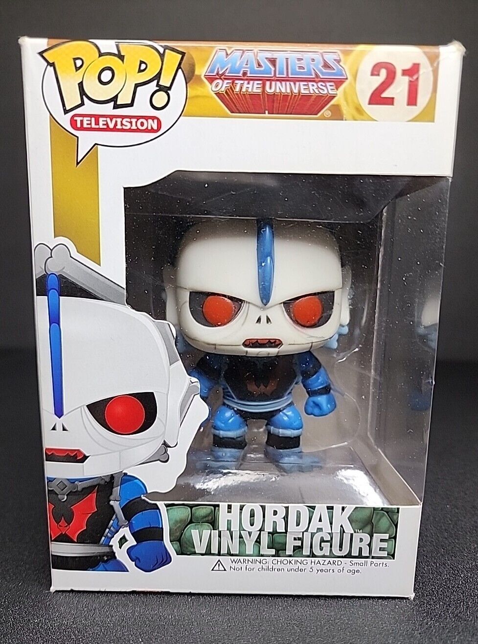 Masters of the Universe FunkoPop Hordak #21 Vaulted Retired Figure MISCUT BOX