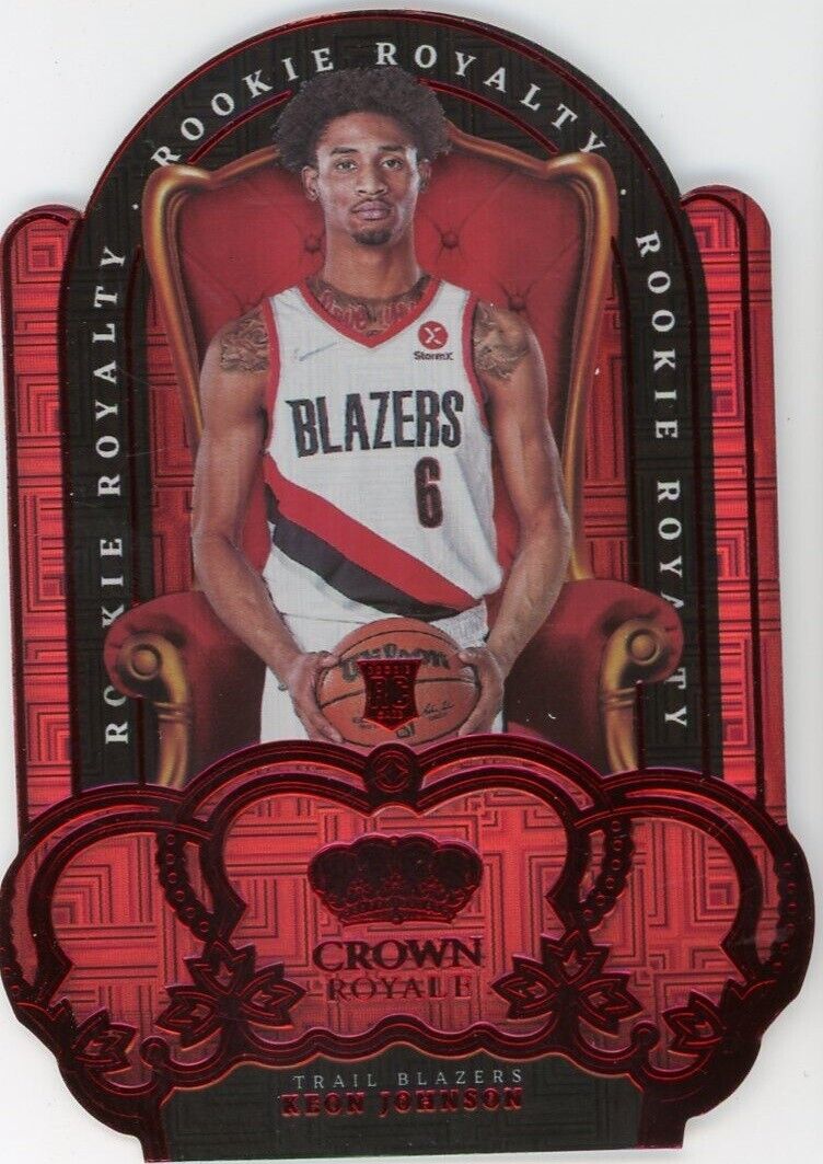 KEON JOHNSON 2021-22 CROWN ROYAL ROOKIE ROYALTY ASIA RED