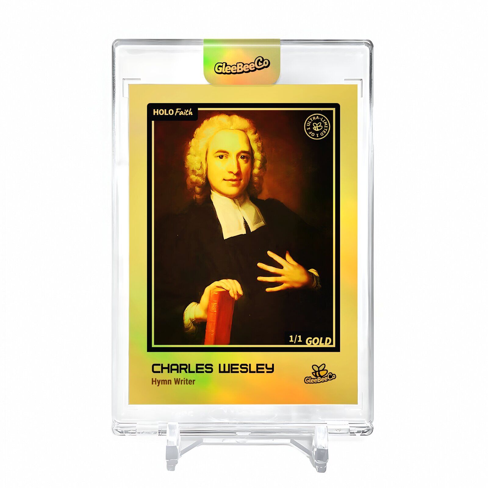 CHARLES WESLEY Methodist Hymnist Holo Gold Card 2023 GleeBeeCo #CHMT-G 1/1