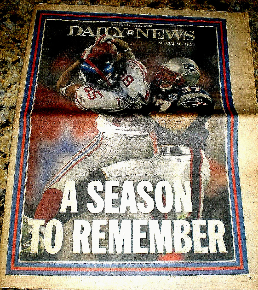 2008 NY GIANTS SUPER BOWL SPECIAL N.Y. DAILY NEWS \