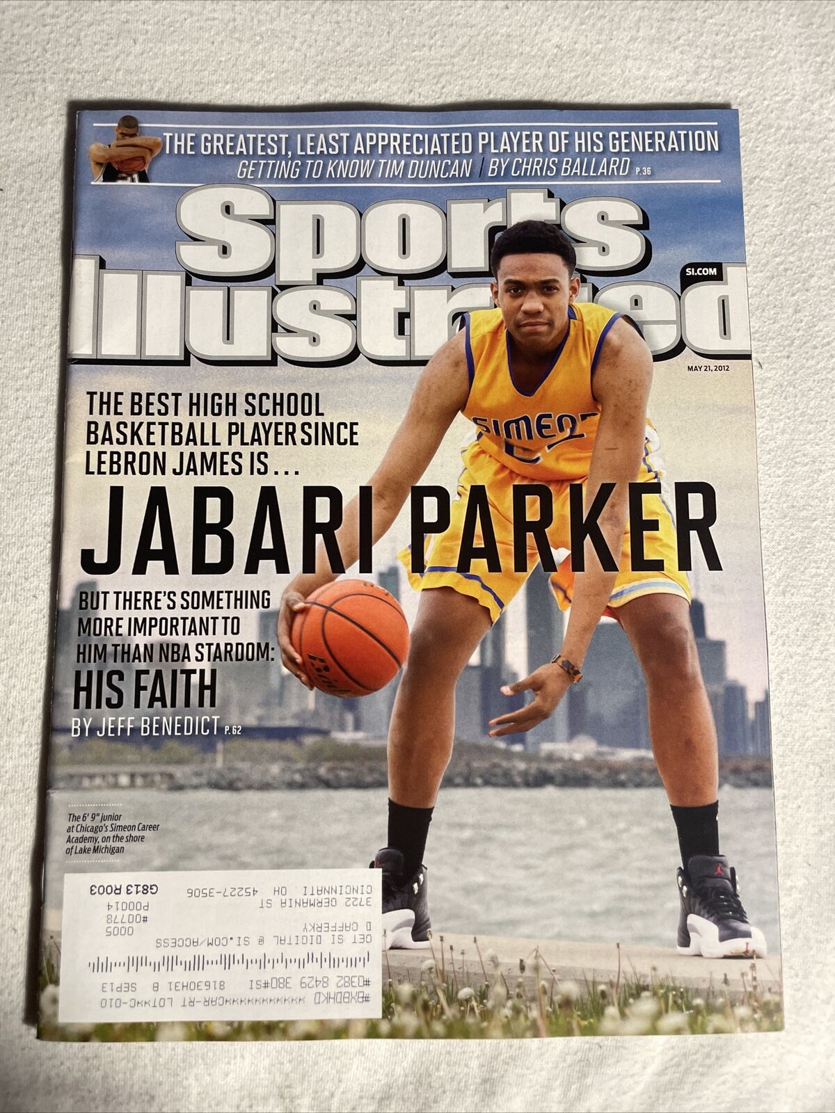 2012 May 21 Sports Illustrated Magazine, Jabari Parker   (CP246)
