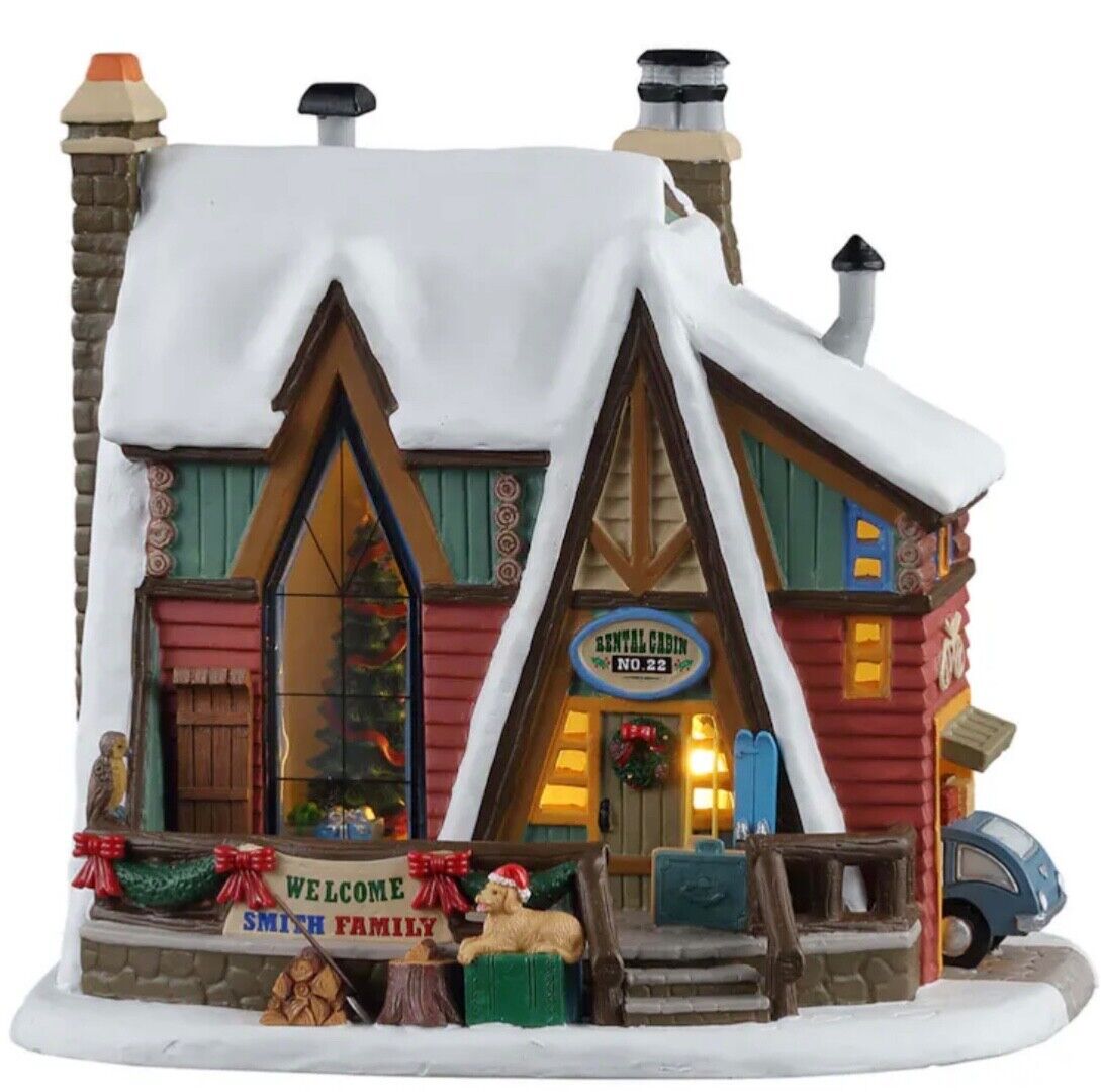 Lemax Mountain Holiday Reunion #15745 Lighted Building Brand New