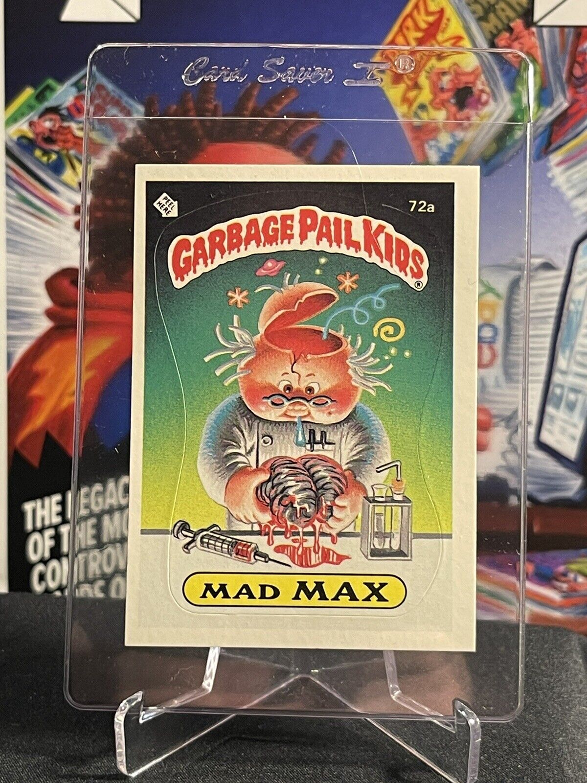 1985 Topps 2nd Series Garbage Pail Kids #72a Mad Max Os2 MATTE Back