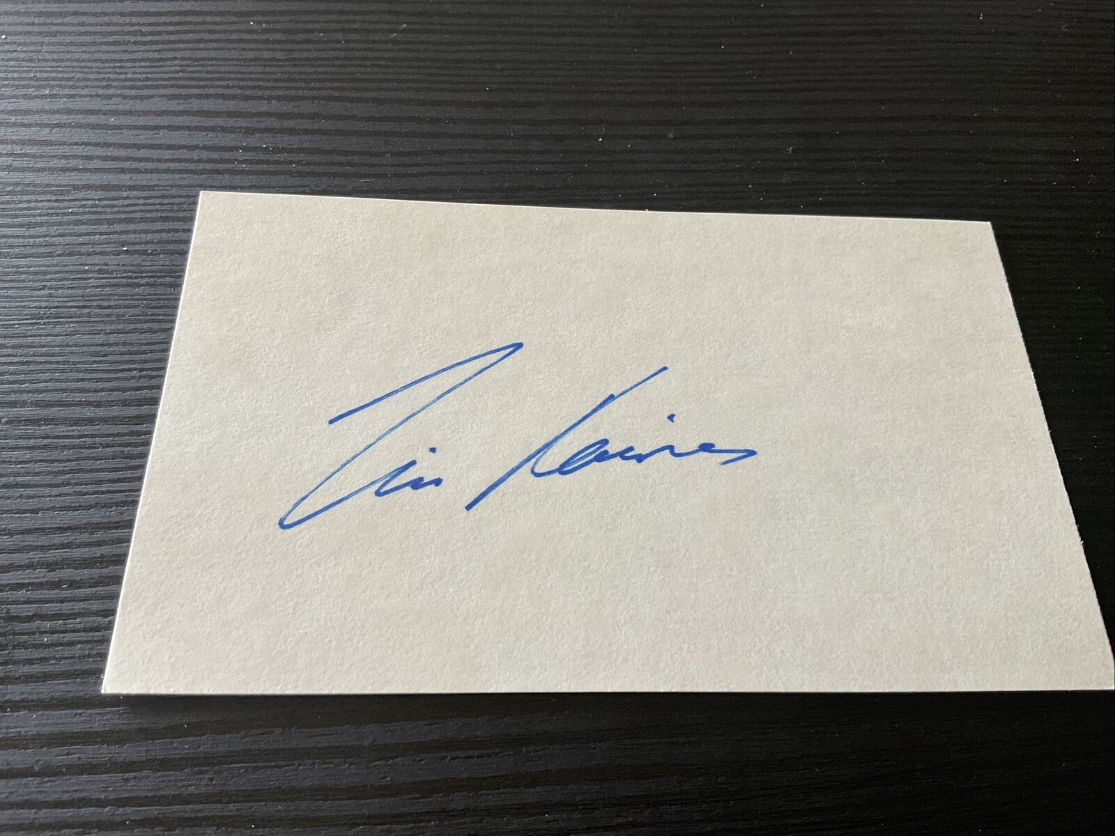 Tim Raines Signed Autographed 3x5 index card