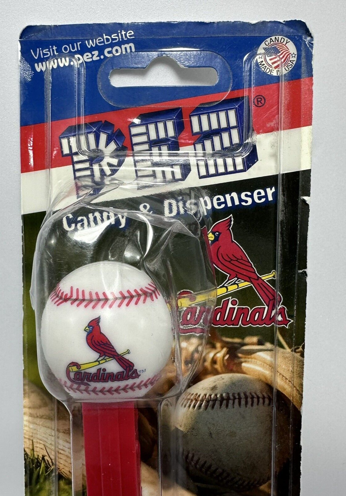 PEZ Candy & Dispenser St. Louis Cardinals MLB