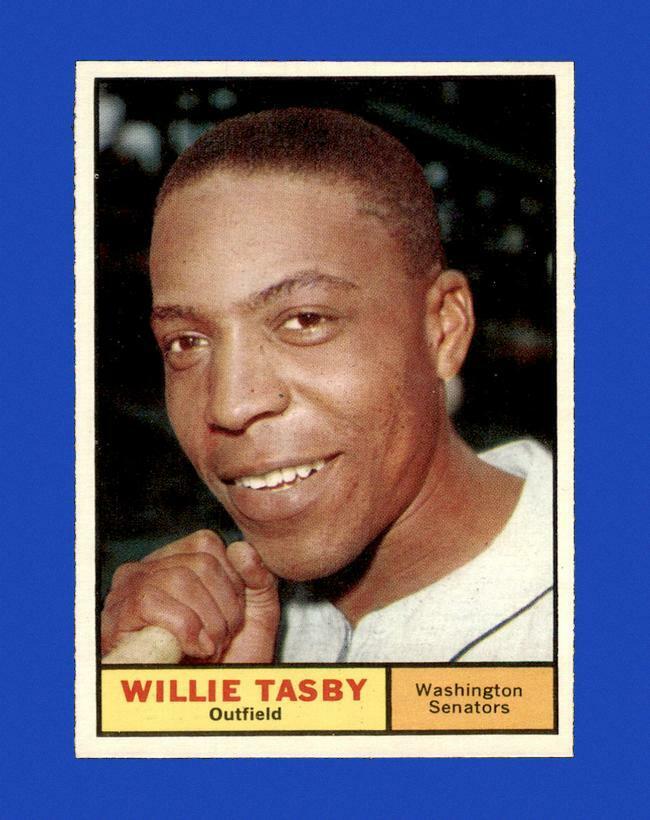 1961 Topps Set Break #458 Willie Tasby NR-MINT *GMCARDS*