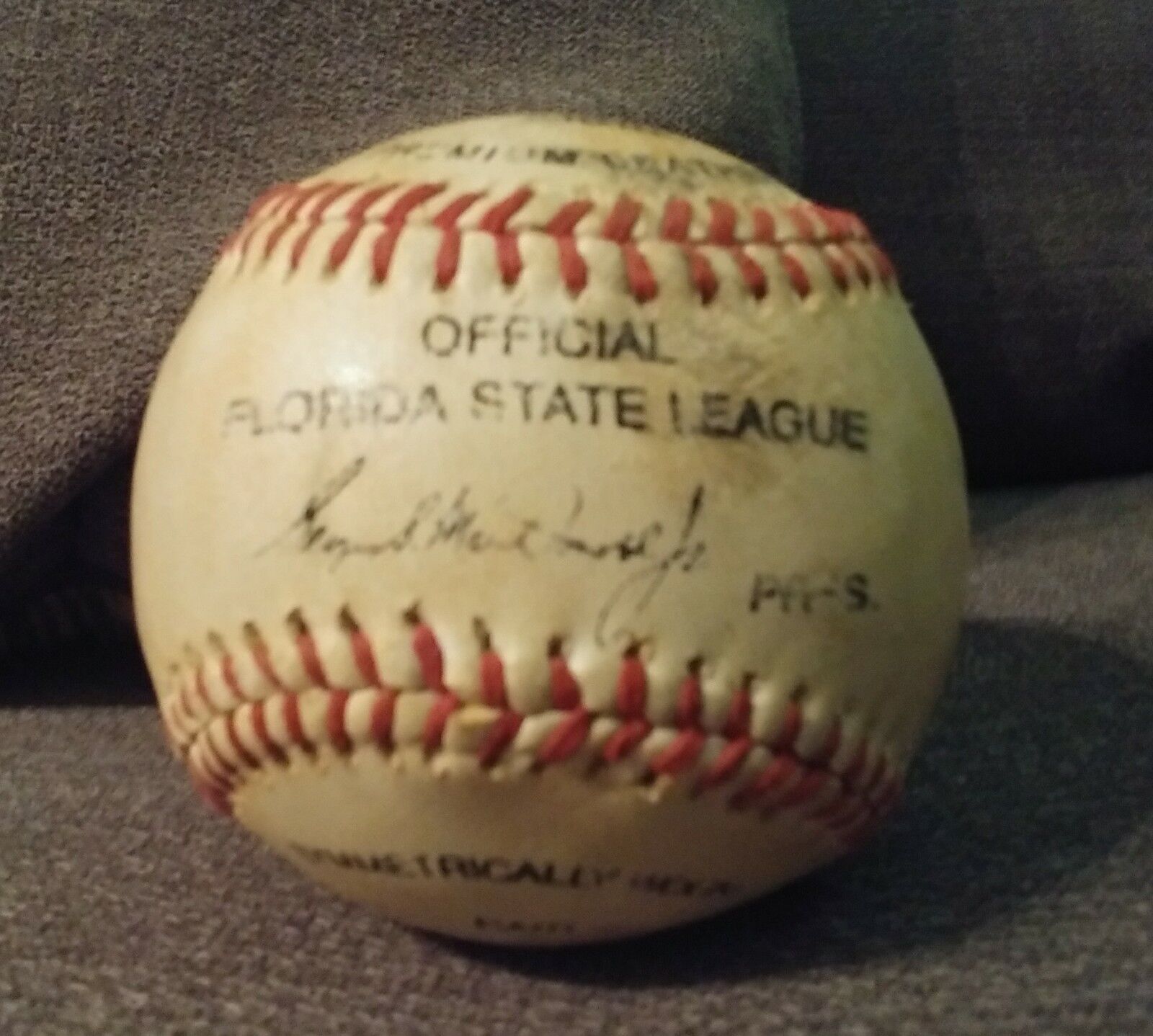 70s Game Used Florida State League Milb MLB Baseball Wilson Macdonald JR Vintage