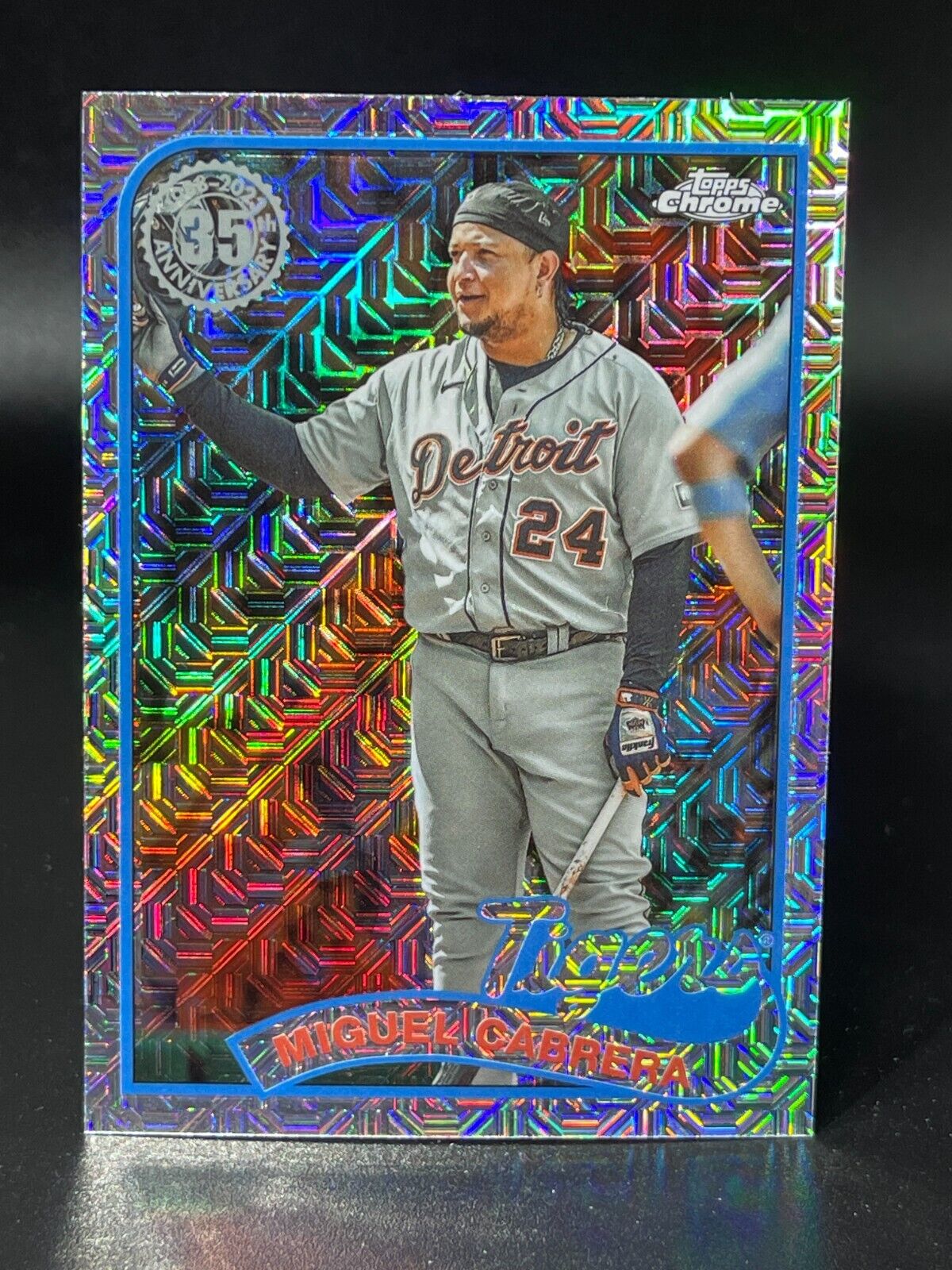 2024 Topps Series 1 MIGUEL CABRERA Tigers #98 Chrome 1989 Silver Mojo ~QTY~