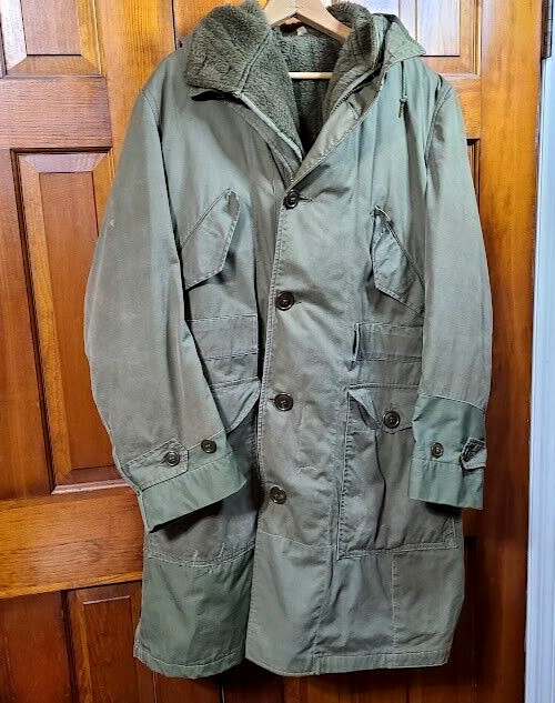 Korean War US Army Parka M 1947 dated 1948 Artic Cold Weather w/ hood and liner