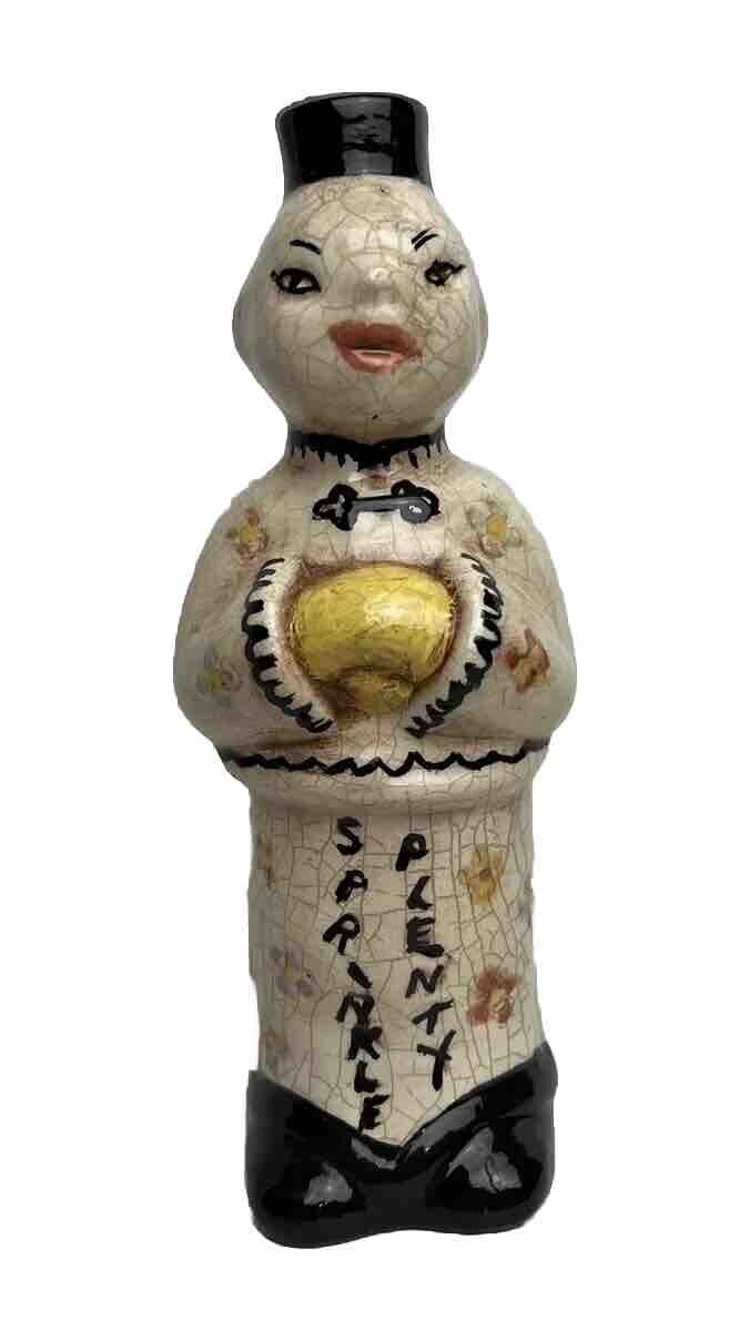 Vintage Japanese SPRINKLE PLENTY Ceramic Glazed Figure MARKED MANO MADE by..