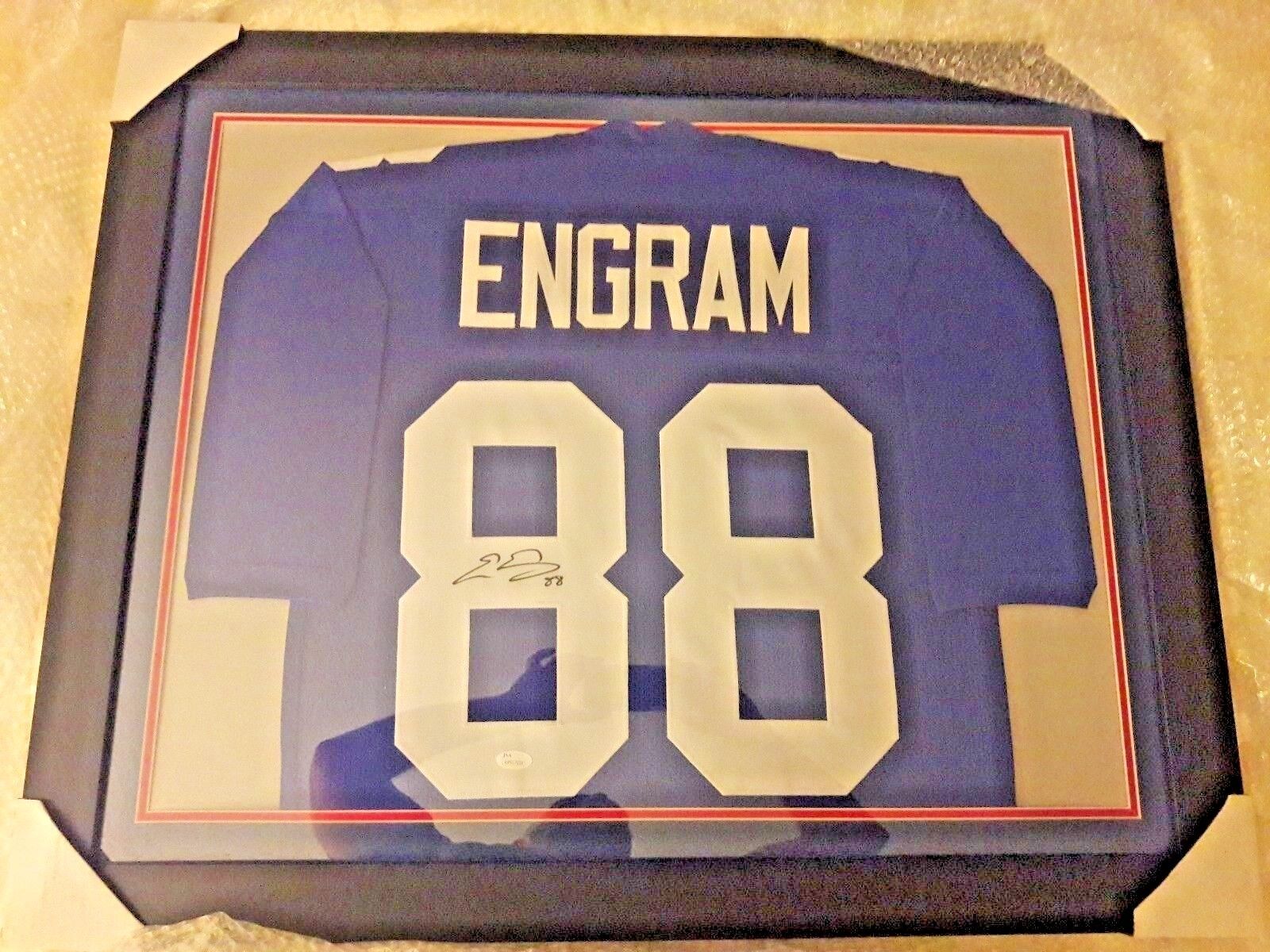 Evan Engram Prof Framed Signed Autographd jersey -JACKSONVILLE JAGUARS NYG w/COA