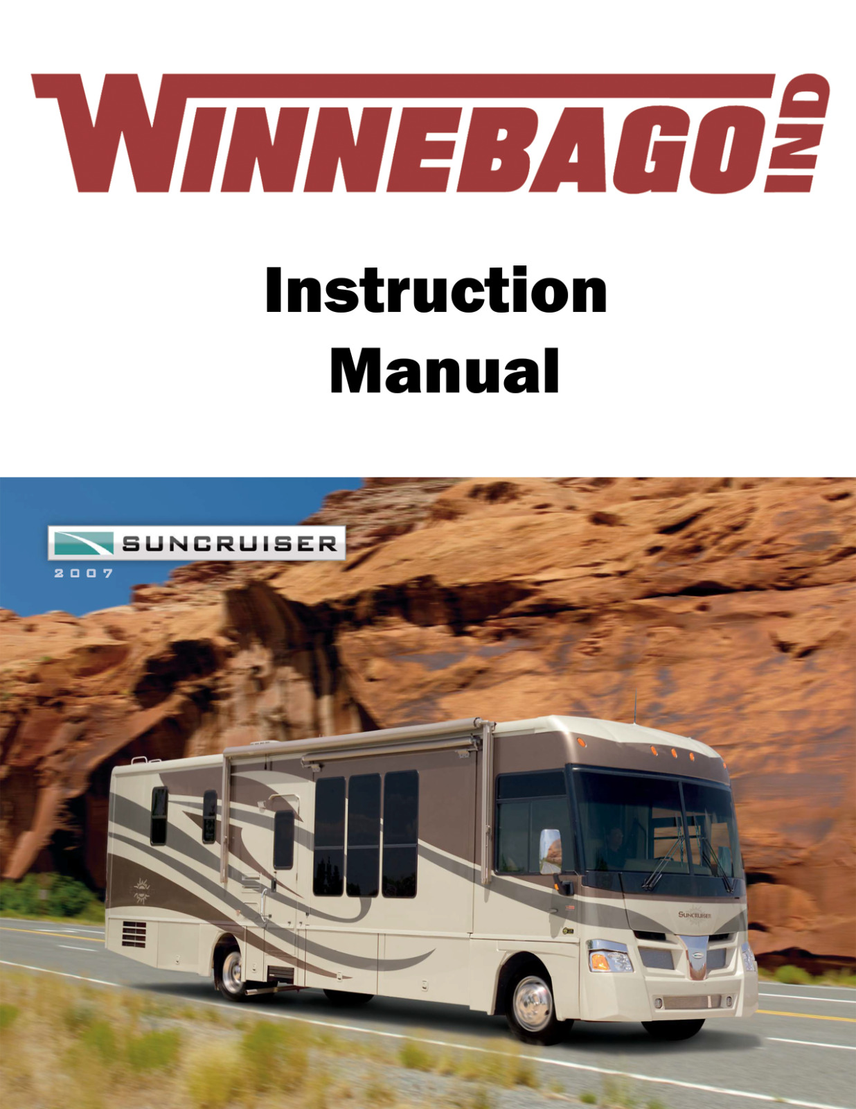 2007 Winnebago Suncruiser Home Owners Operation Manual User Guide Coil Bound