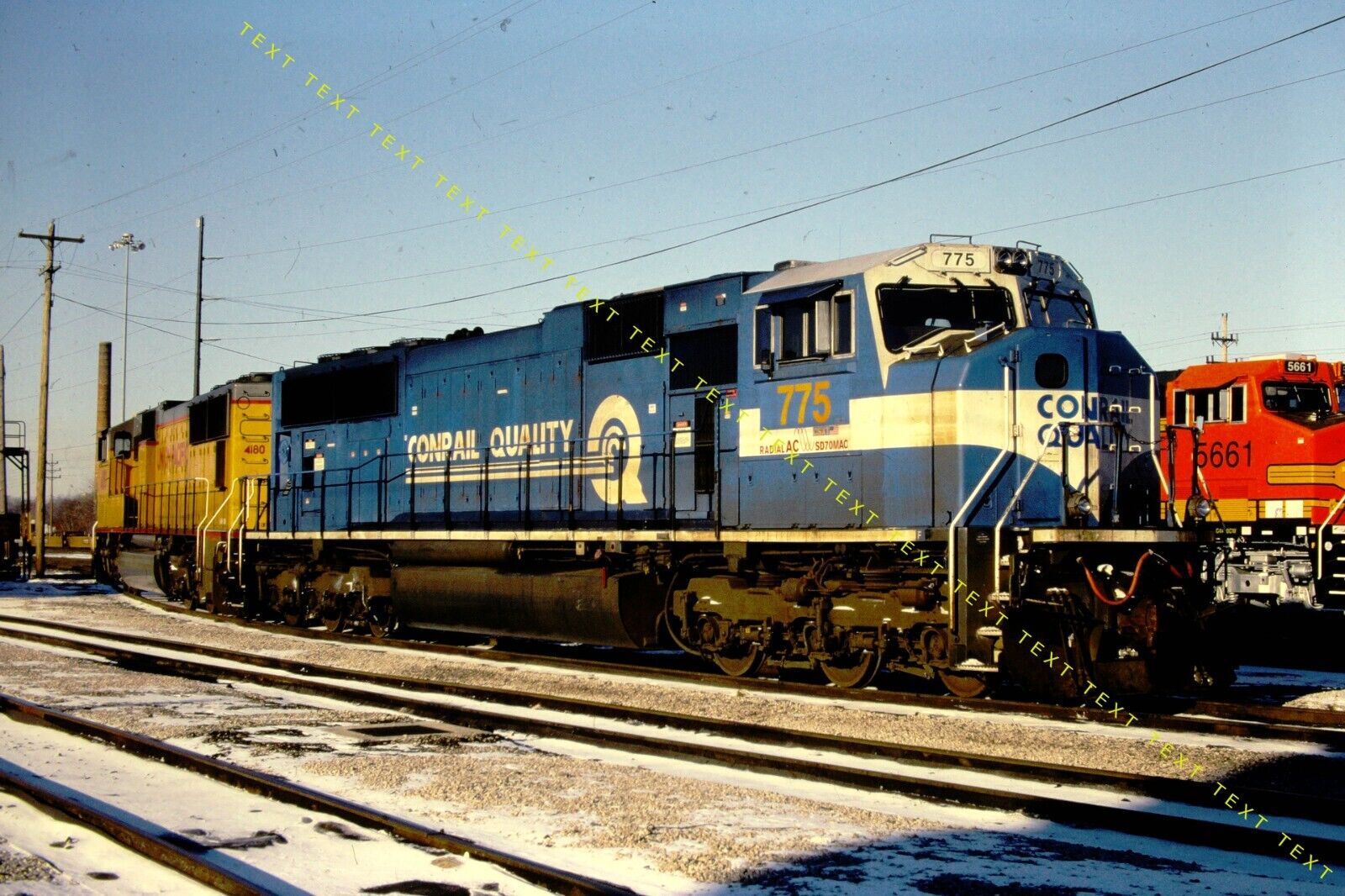 ORIGINAL RAIL  SLIDE CSX 775 conrail quality paint ➖ CSXT SD70MAC  Cleveland, OH