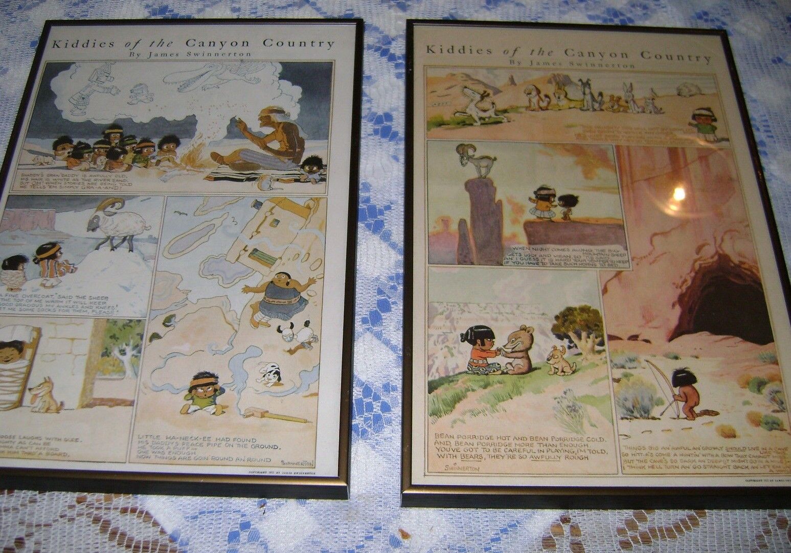 Kiddies Of Canyon Country JAMES SWINNERTON Cartoon PageS 1922 & 1923