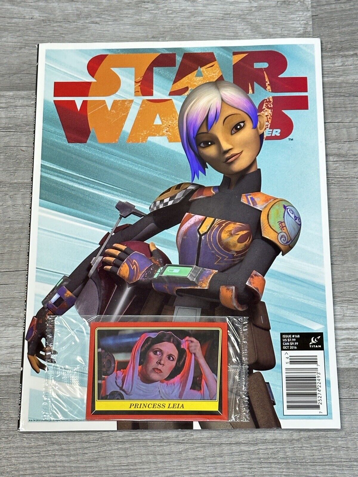 2016 STAR WARS INSIDER #168 1st SABINE WREN variant cover With sealed Leia Card