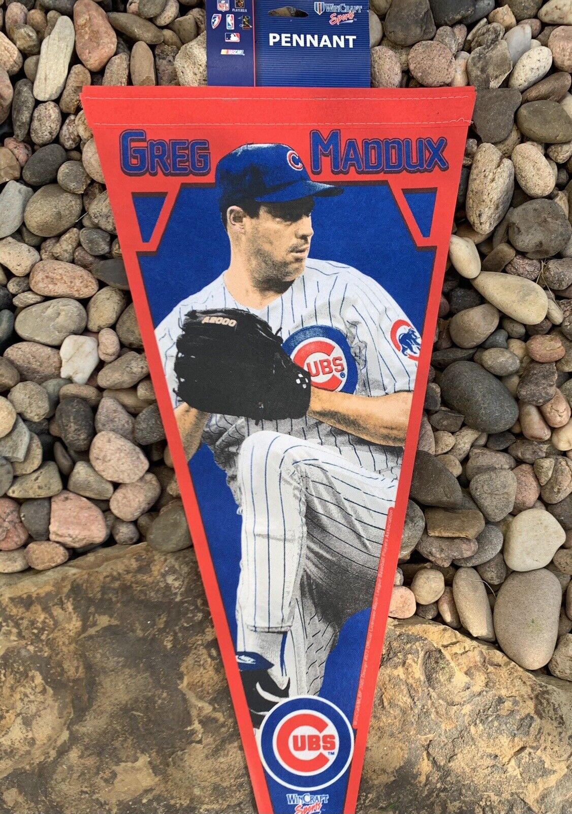 Greg Maddux Chicago Cubs Pennant. Good Condition 
