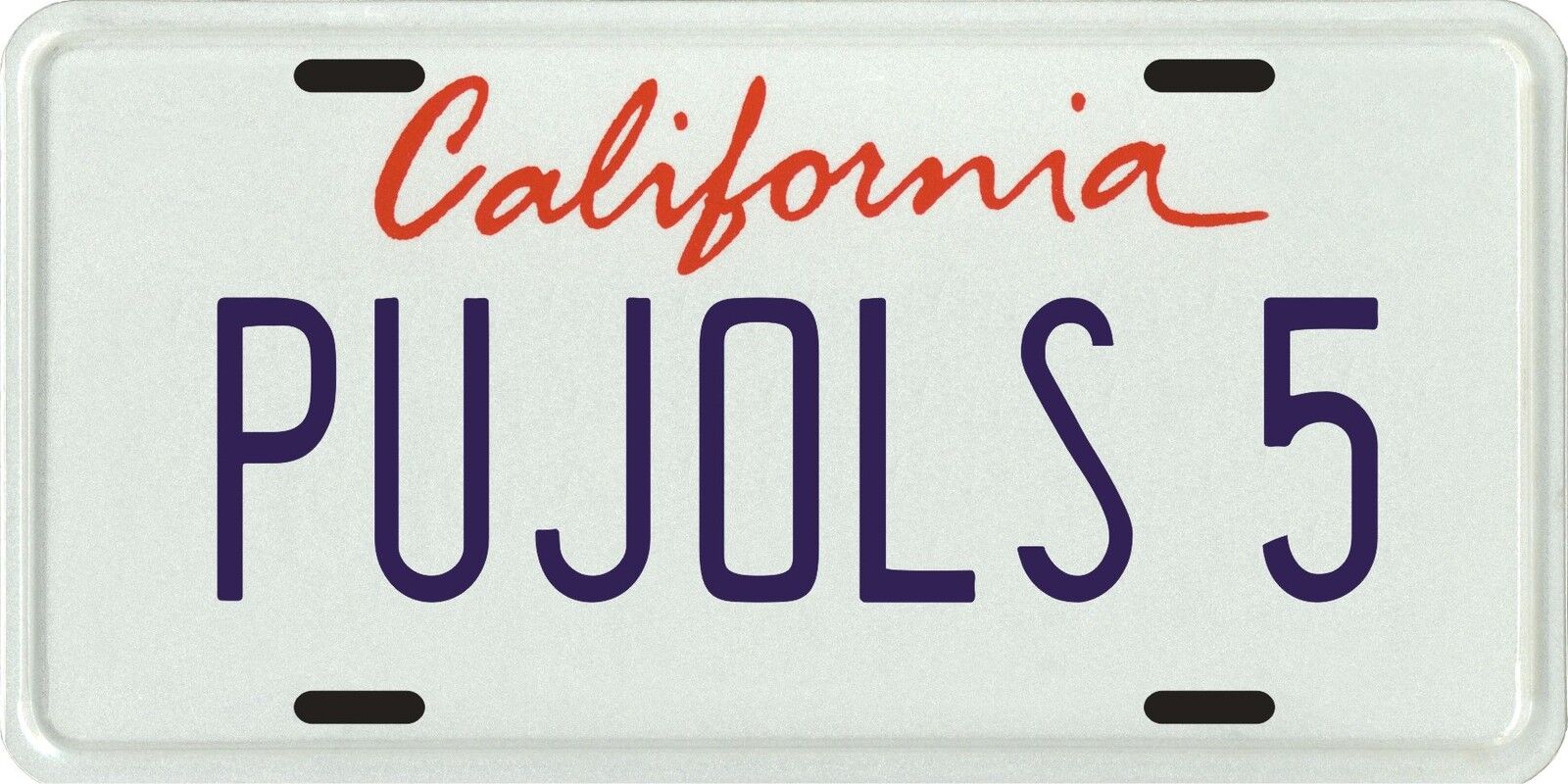 Albert Pujols California Angels rookie CA License plate
