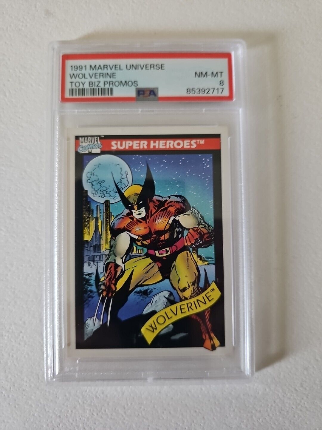 1990-91 Marvel Universe Toy Biz Promo Variant Wolverine Card