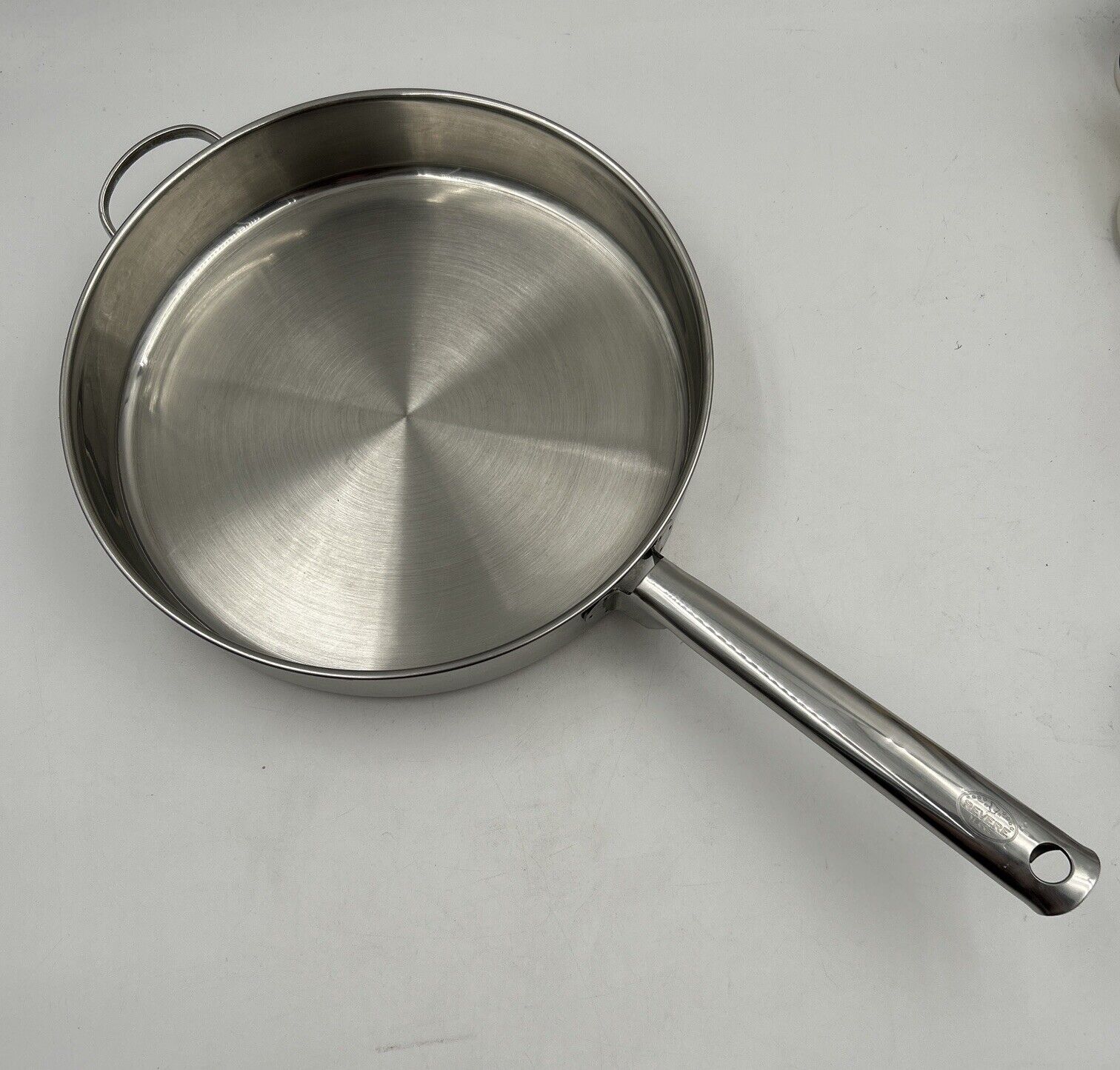 Revere Ware 12 inch Double Handle Copper Bottom Sauté Skillet Frying Pan No Lid