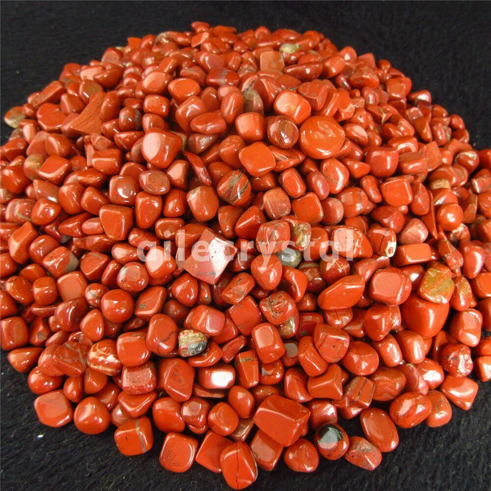 100G Bulk Tumbled Natural RED JASPER Polished Stones Particles Healing Specimens