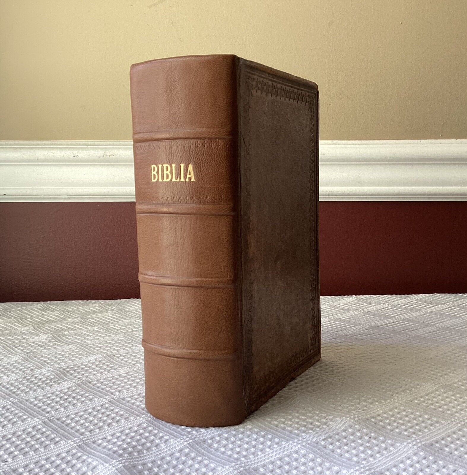 Antique Swedish Bible, 1879, Hard Cover