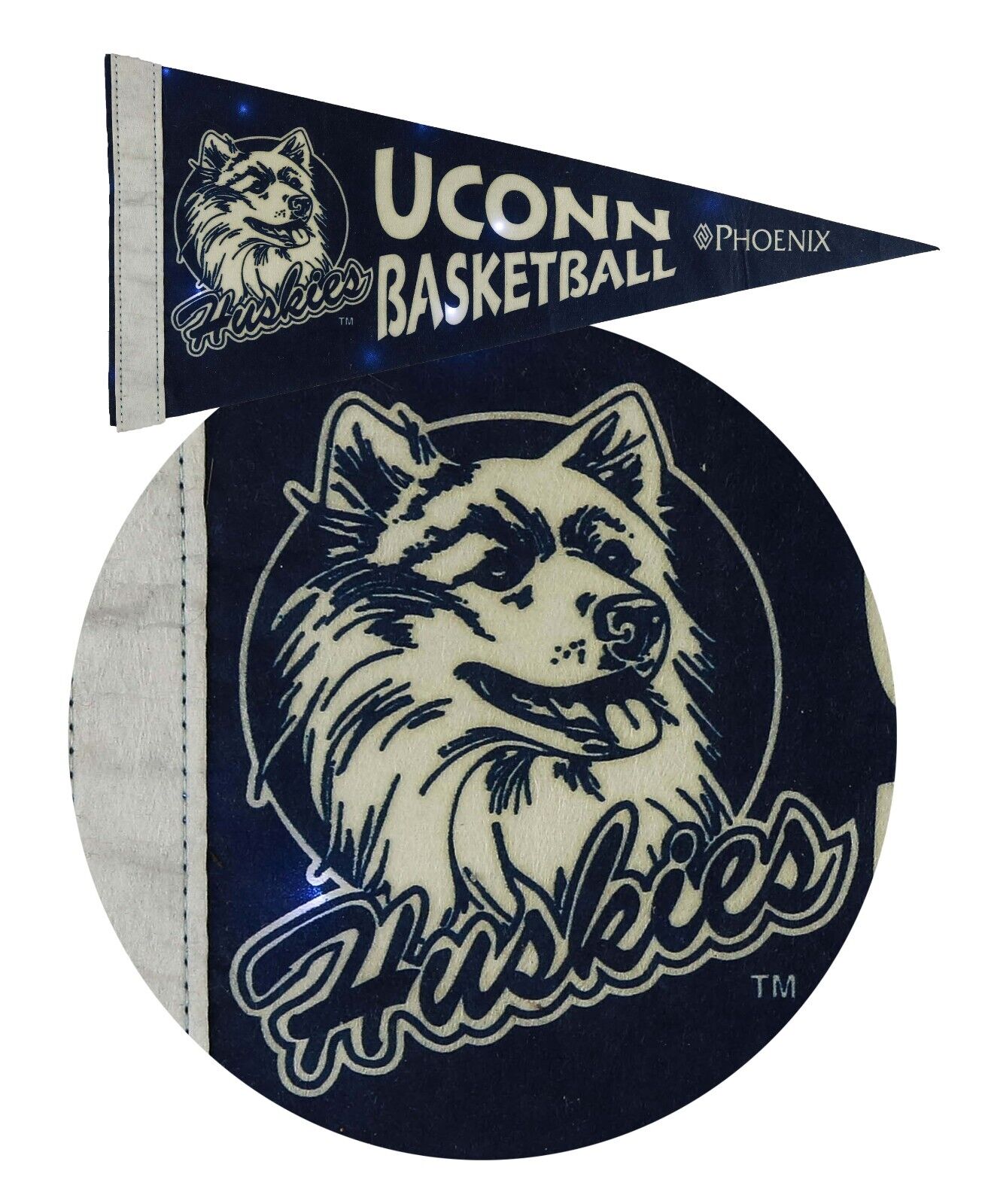 ⭐ UCONN Huskies BASKETBALL Pennant ⭐ Top Ranked NCAA Men’s & Women’s Basketball