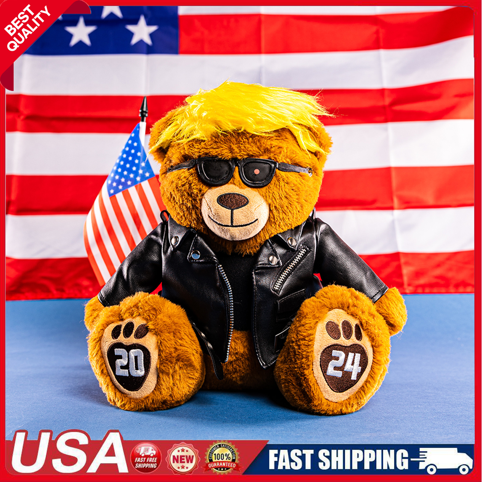 Trumpinator Teddy Bear - Donald Trump 2024 Bear for Trump Supporters and