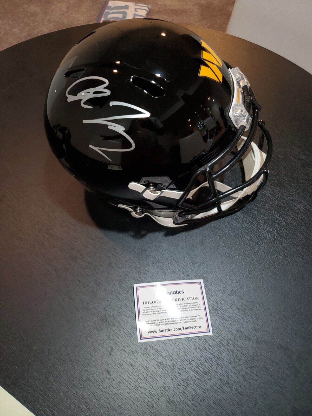 CHASE YOUNG Signed Washington Football Replica Helmet AUTO Fanatics Hologram