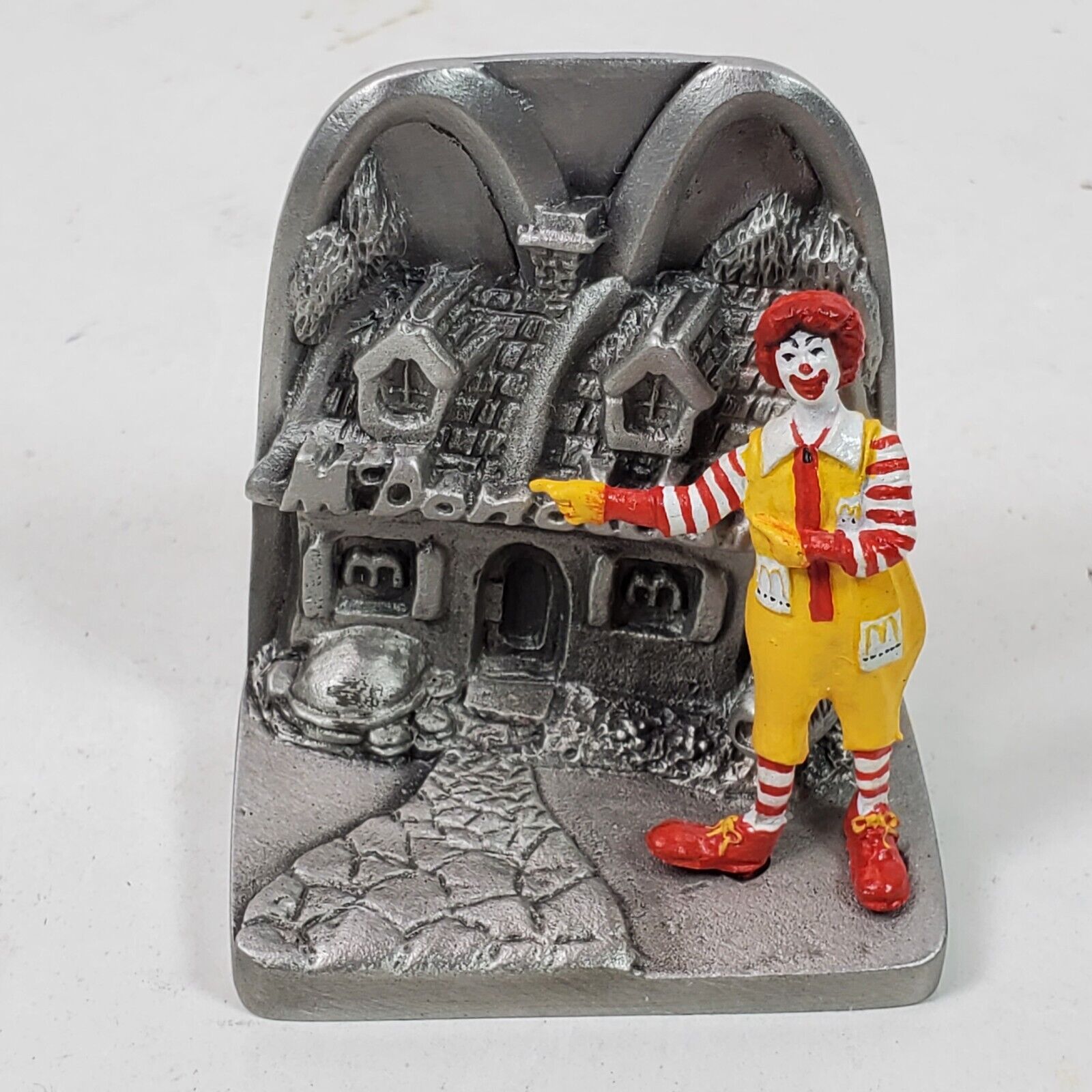 Vintage 1990 McDonald’s McMemories Welcome Friends Pewter Figure