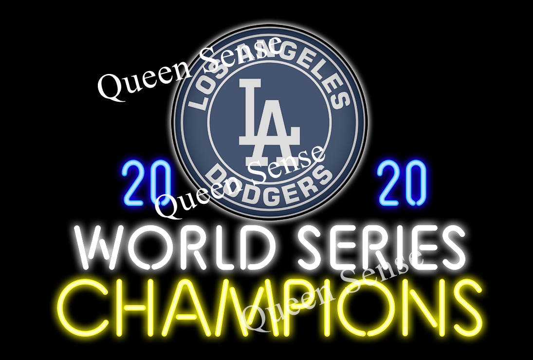New Los Angeles Dodgers 2020 World Series Neon Sign Light Lamp 24\
