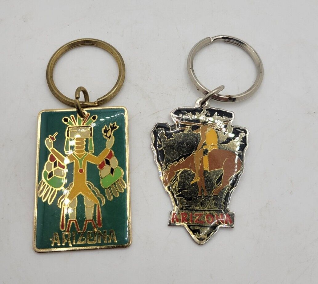 Vintage Arizona Souvenir Keychains