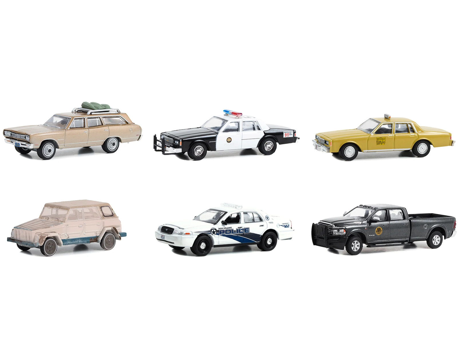 Hollywood Series Set of 6 pieces Release 39 1/64 Diecast Model Cars