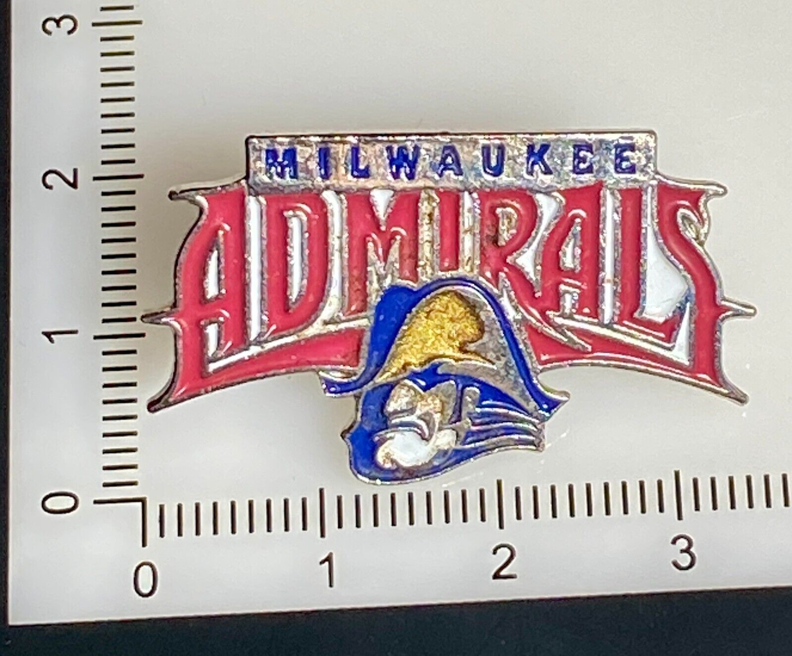Milwaukee Admirals 1997-2001 Logo ENAMEL PIN HOCKEY AHL FAST SHIPPING VINTAGE