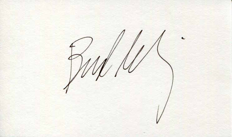 Bud Selig MLB Commissioner Milwaukee Brewers Owner Signed Autograph