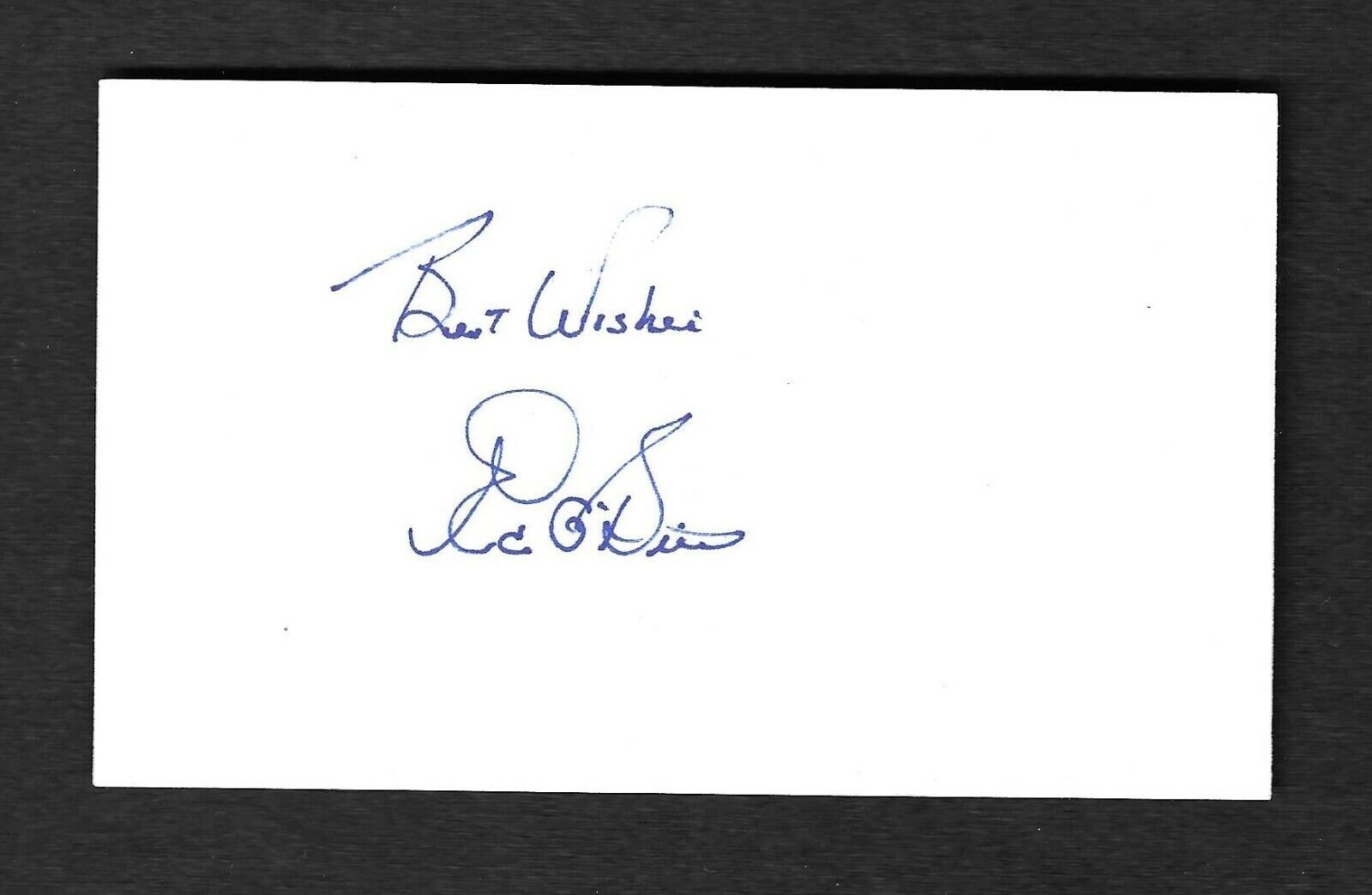 Ed O'Brien 1955-58 Pittsburgh Pirates Signed Autographed 3X5 Index Card d.2014