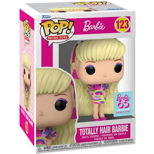 Funko POP Retro: Barbie 65th Anniversary Totally Hair Figure #123 + Protector