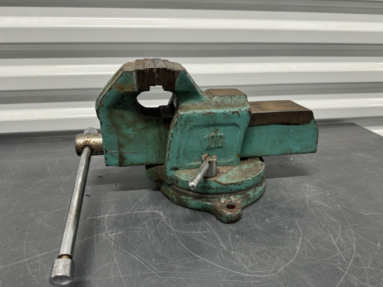 Vintage ATCO? 100  5” Machinist Bench Vise Swivel made in Poland Tool