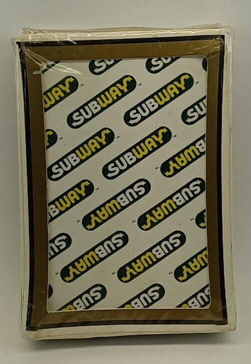Vintage Subway Sandwiches Gemaco Playing Cards USA Sealed Rare