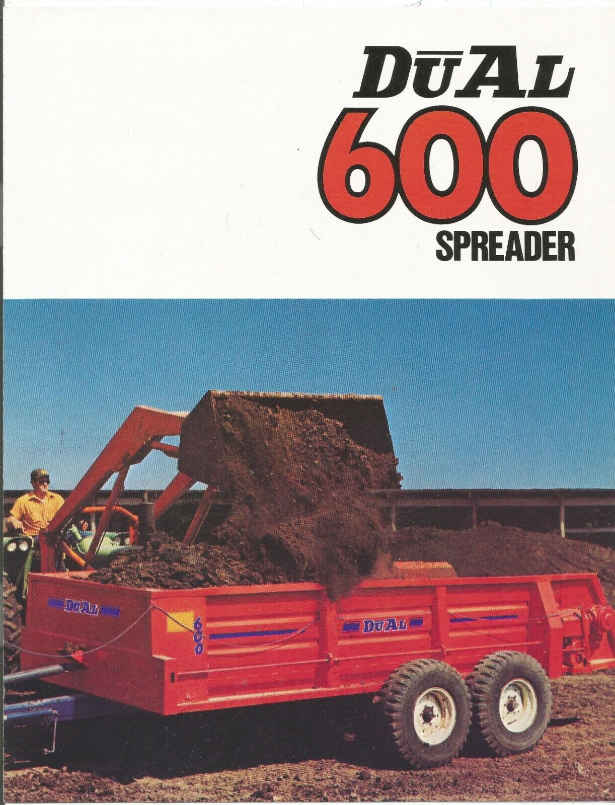 Original OE OEM DuAl Model 600 Spreader Dealer Sales Brochure Form Number 180-S