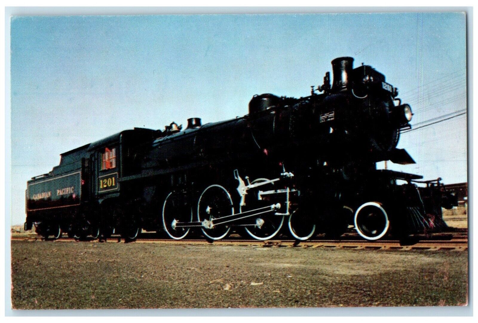 c1960\'s Steam Locomotive 1201 Pacific 462 1944 National Museum Canada Postcard