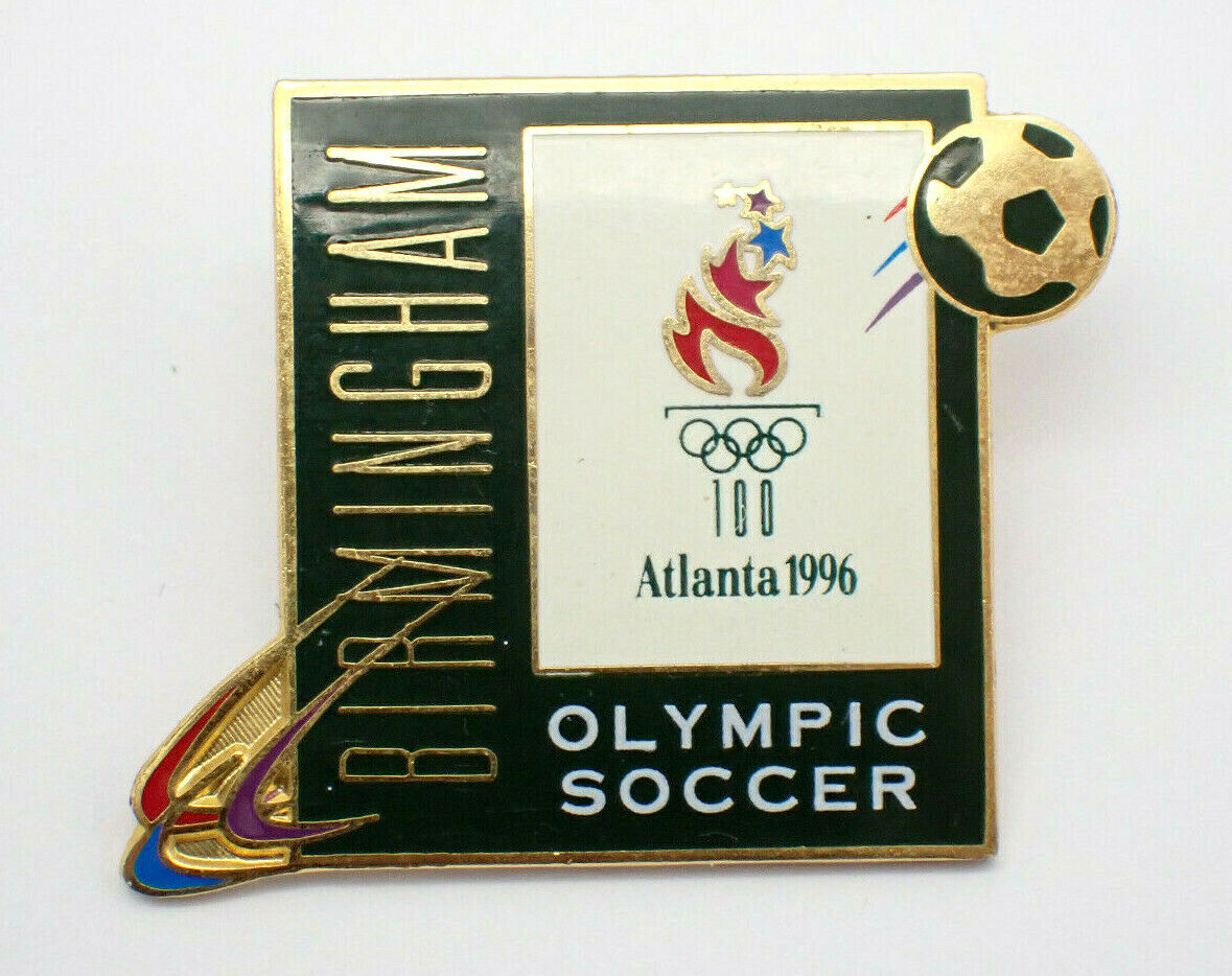 Birmingham Soccer Ball Olympic Soccer Vintage Lapel Pin 