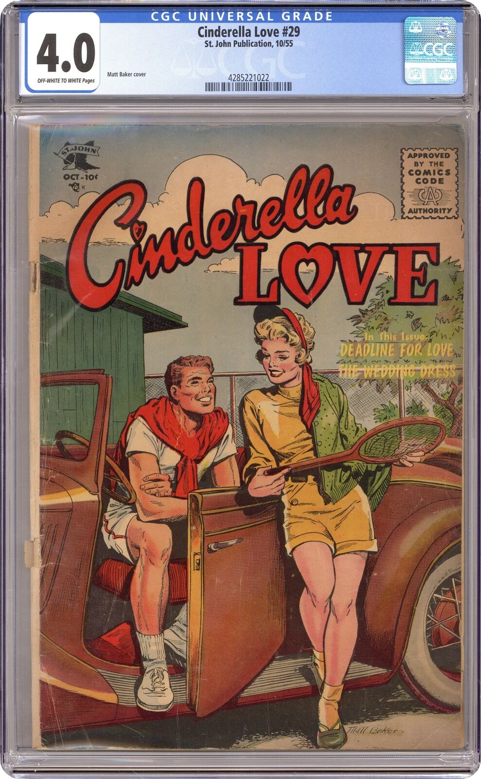 Cinderella Love #29 CGC 4.0 1955 4285221022