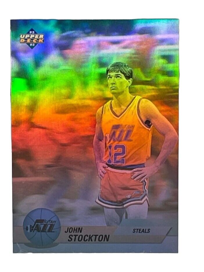 John STOCKTON 1992-93 Upper Deck AWARD WINNERS Basketball NBA HOLOGRAM #EB2 Jazz