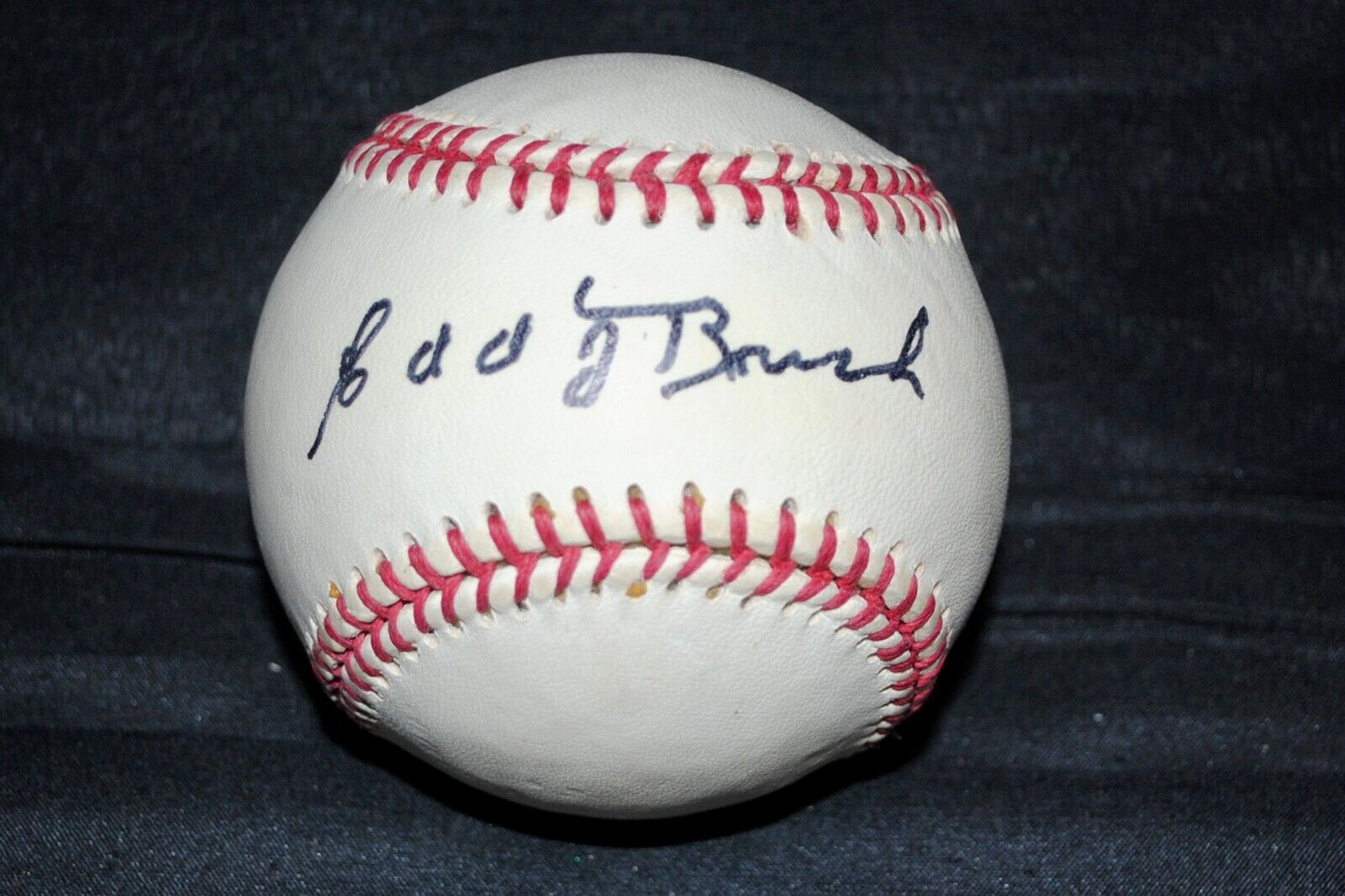 BABE RUTH BASEBALL SIGNED AUTO BY ED ROUSCH HOF 1919 WORLD SERIES CHAMPIONS REDS